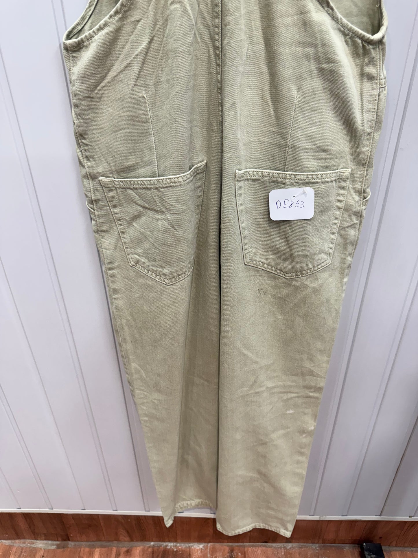 DE853-32-34 Sage Green Dungaree