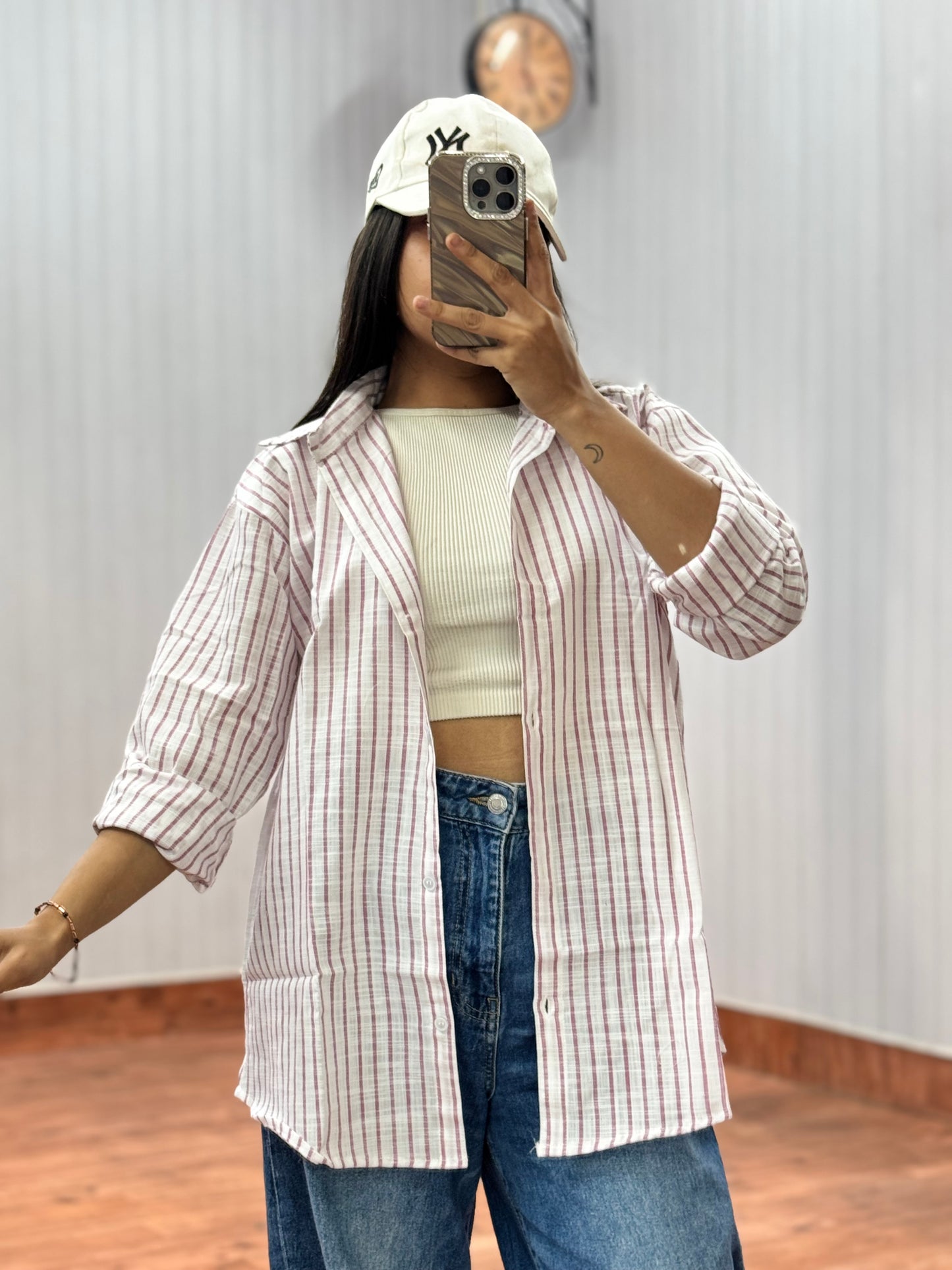 Mauve Stripe Shirt