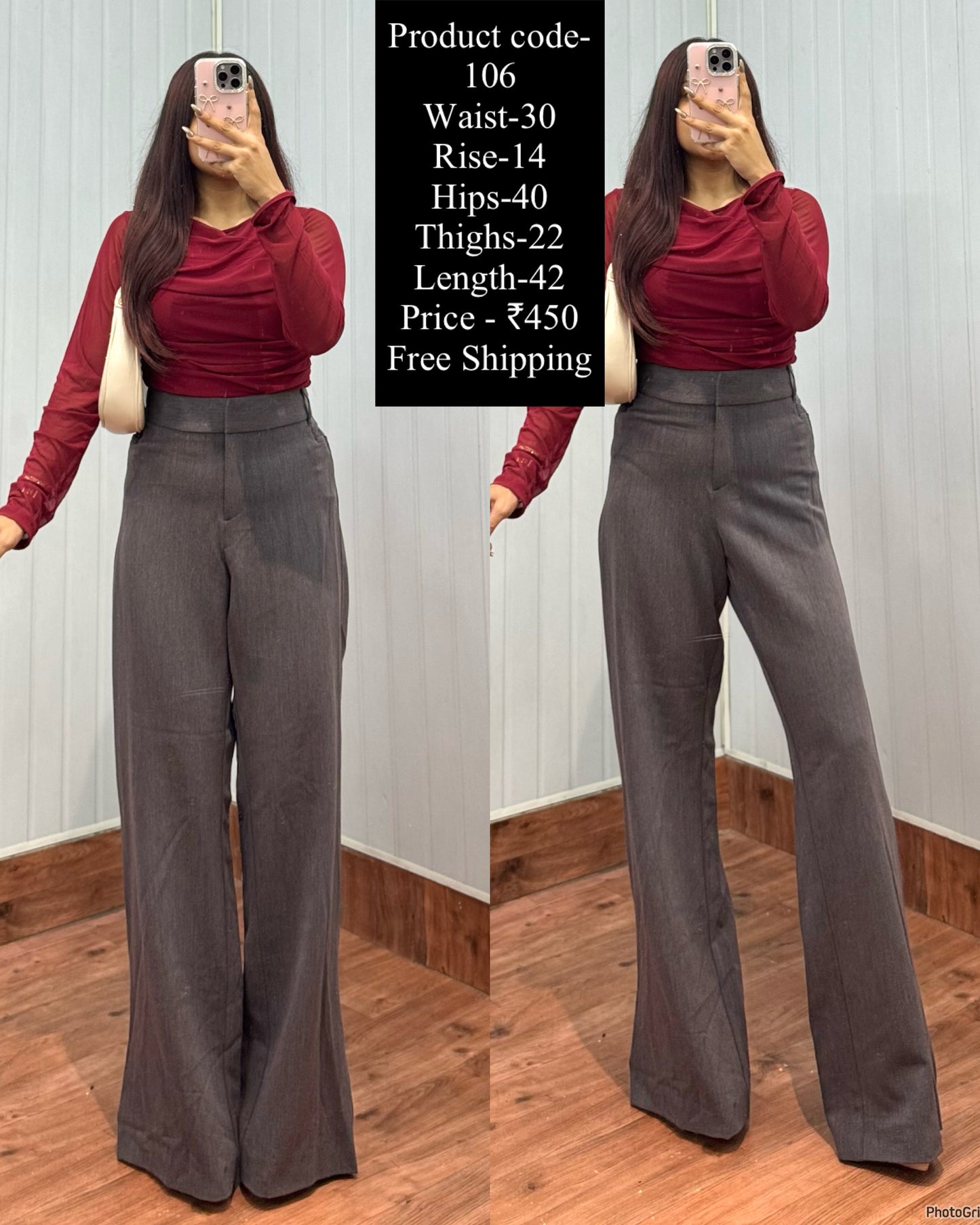 Code-106 Brown Mauve Pants