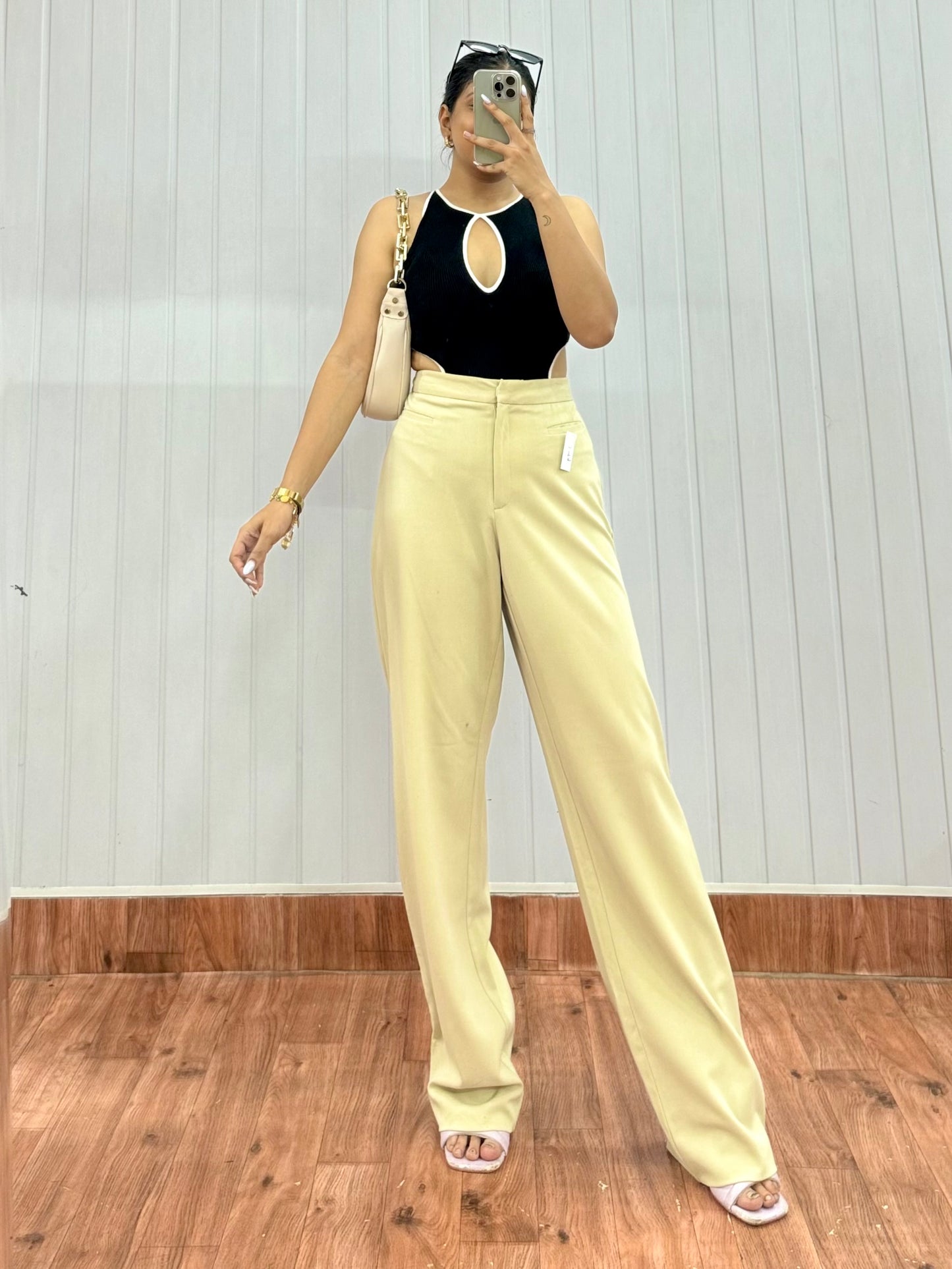 3099-28 Beige Trousers