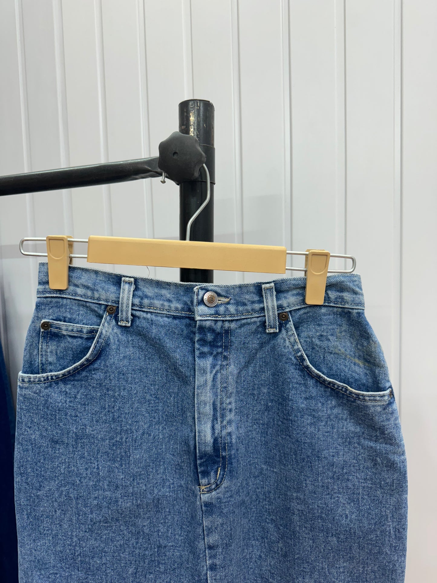S68-26 Long Denim Skirt