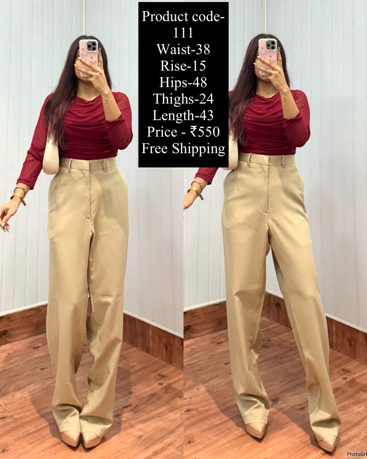 Code-111 Beige Trousers