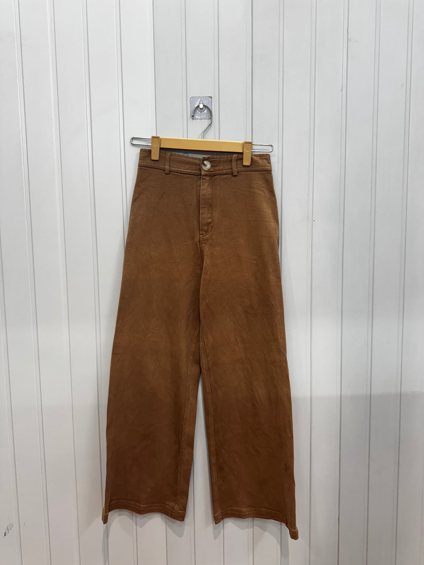 DE77-28 Brown Wideleg Jeans