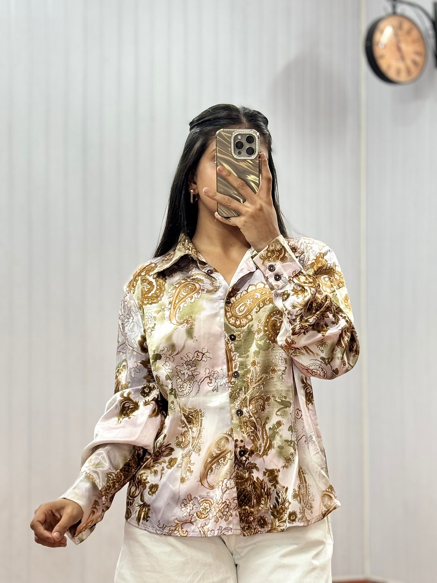 Satin shirt