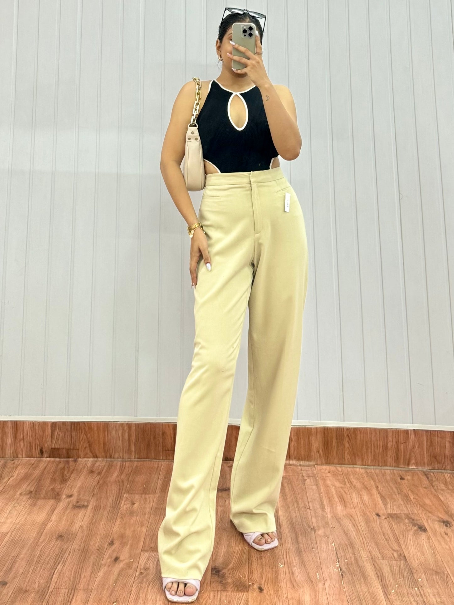 3099-28 Beige Trousers