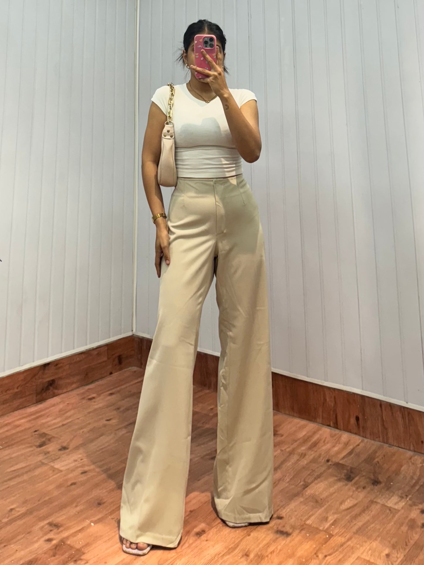 5009-32-34 Beige Trousers