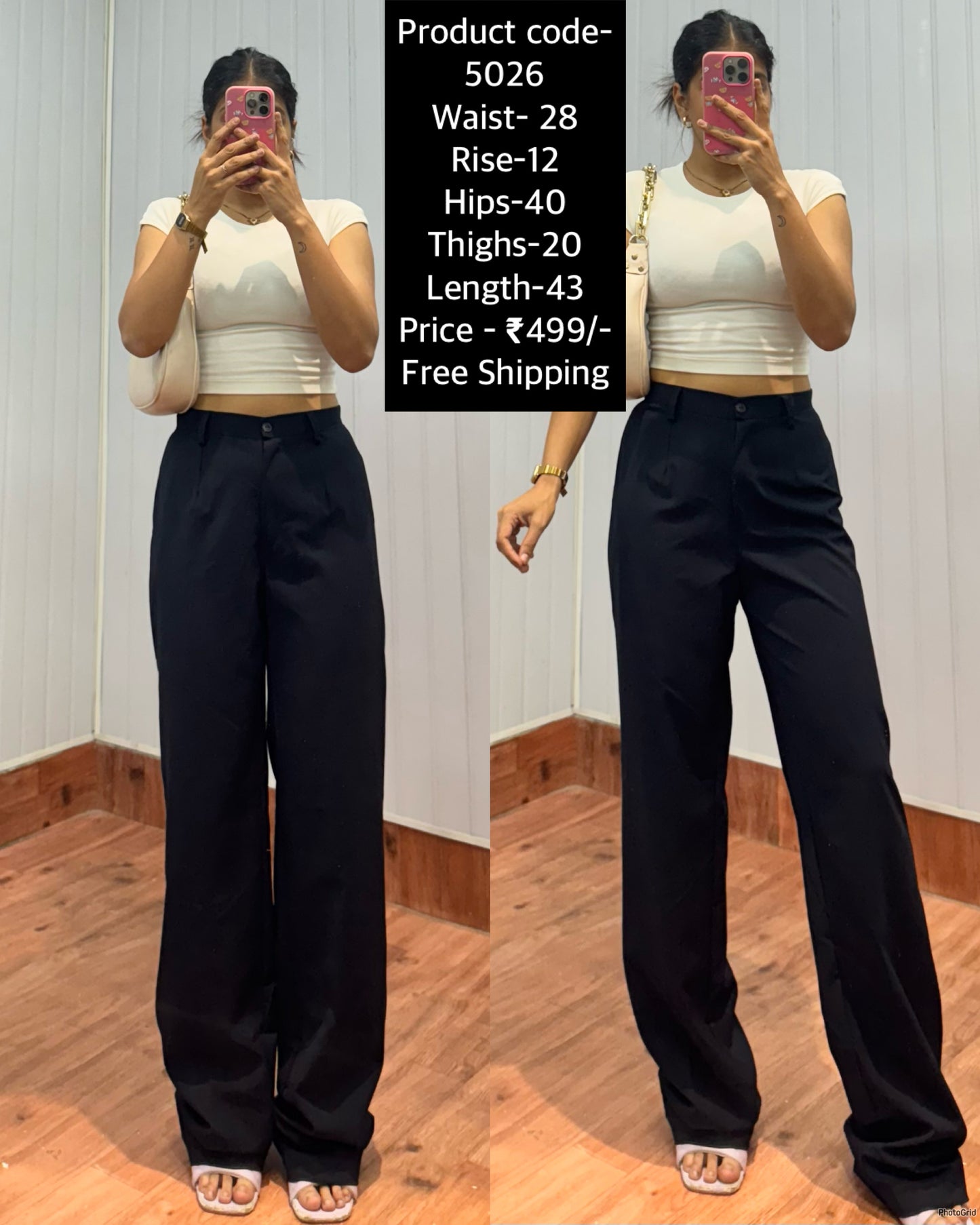 5026-28 Black Trousers