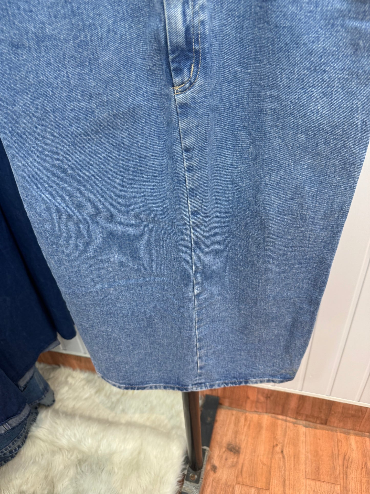 S68-26 Long Denim Skirt