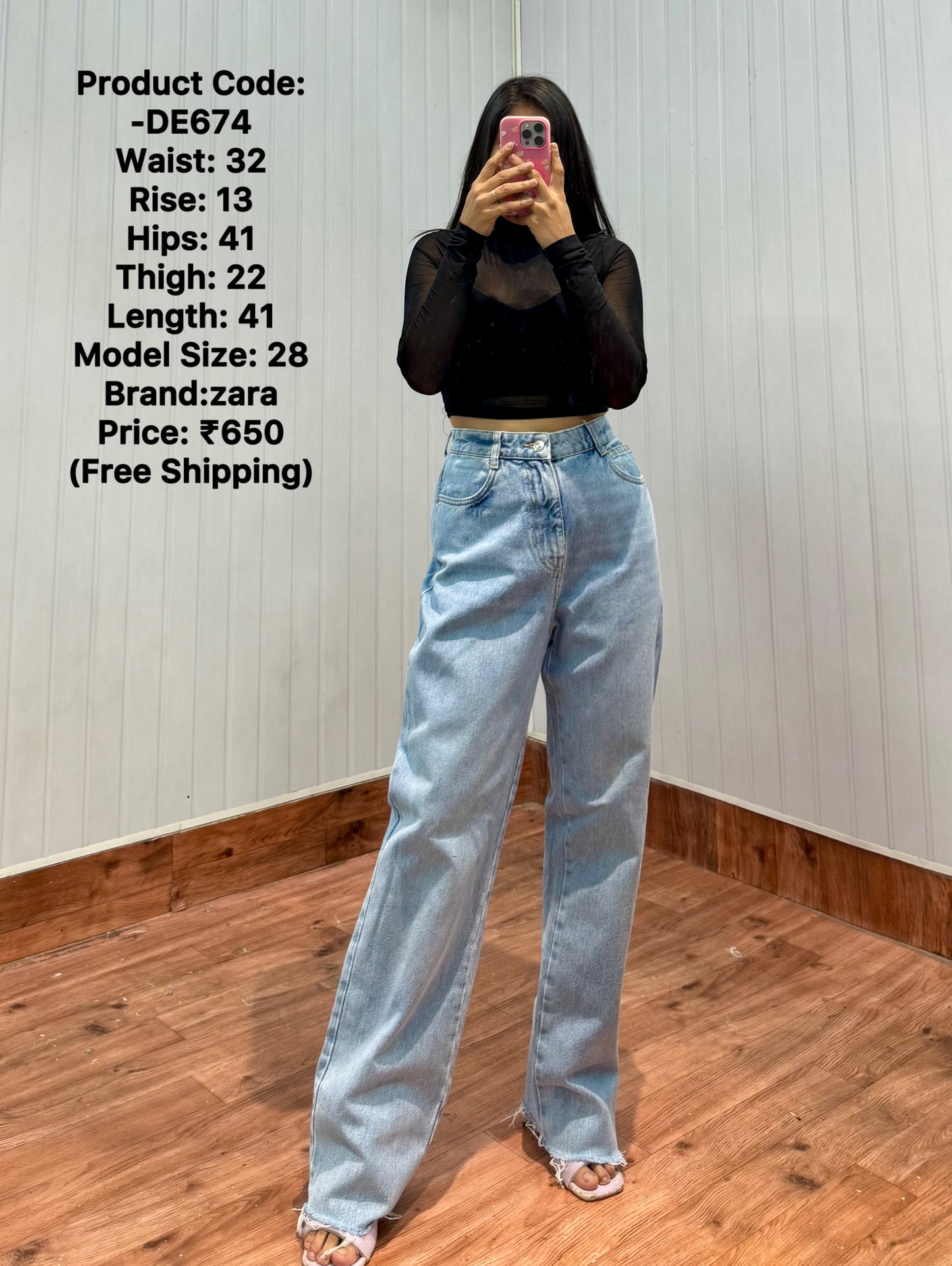 DE674-32 Straight Fit Jeans