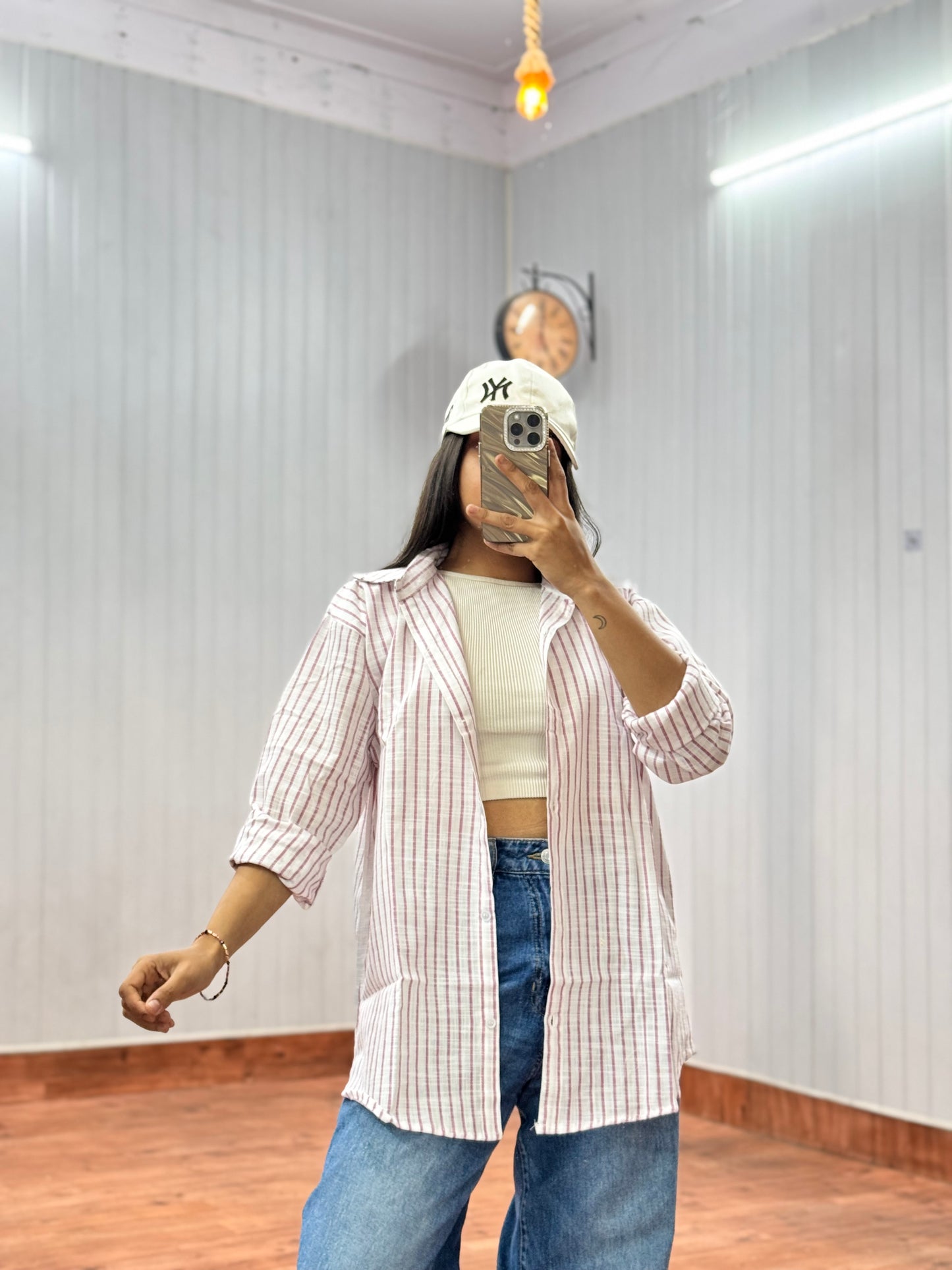 Mauve Stripe Shirt