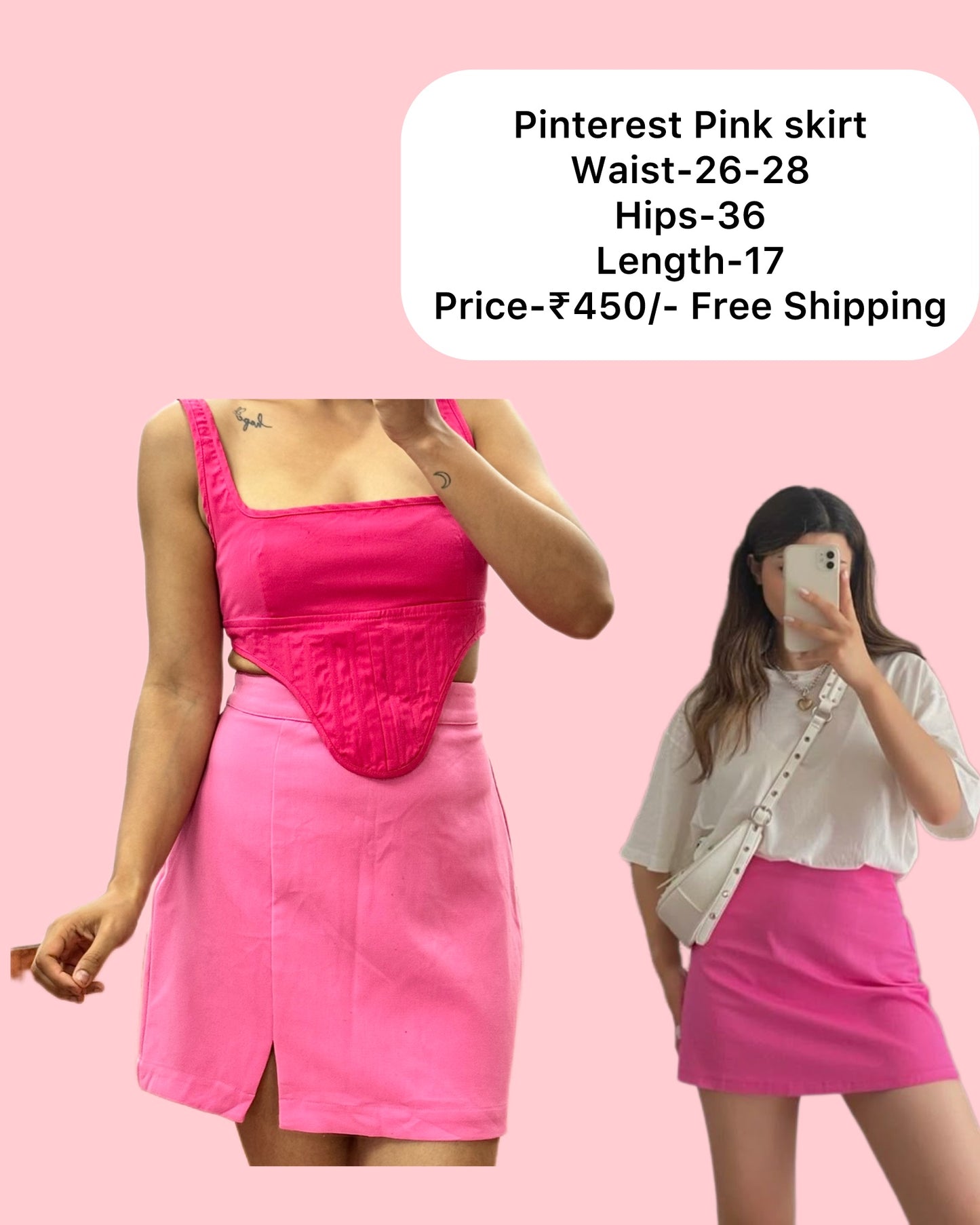 Pink Mini Skirt