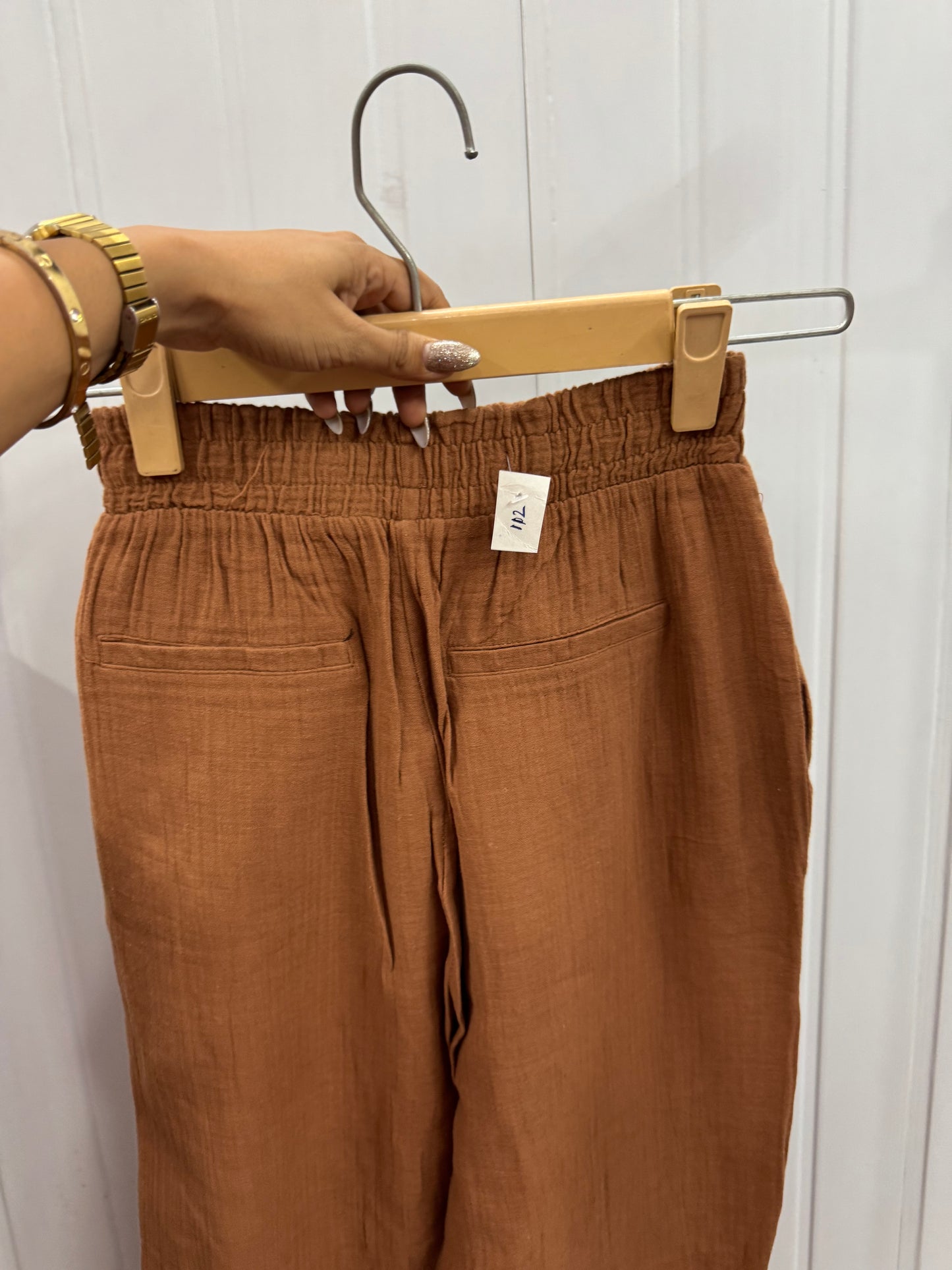 Code-112 Brown Linen Pants