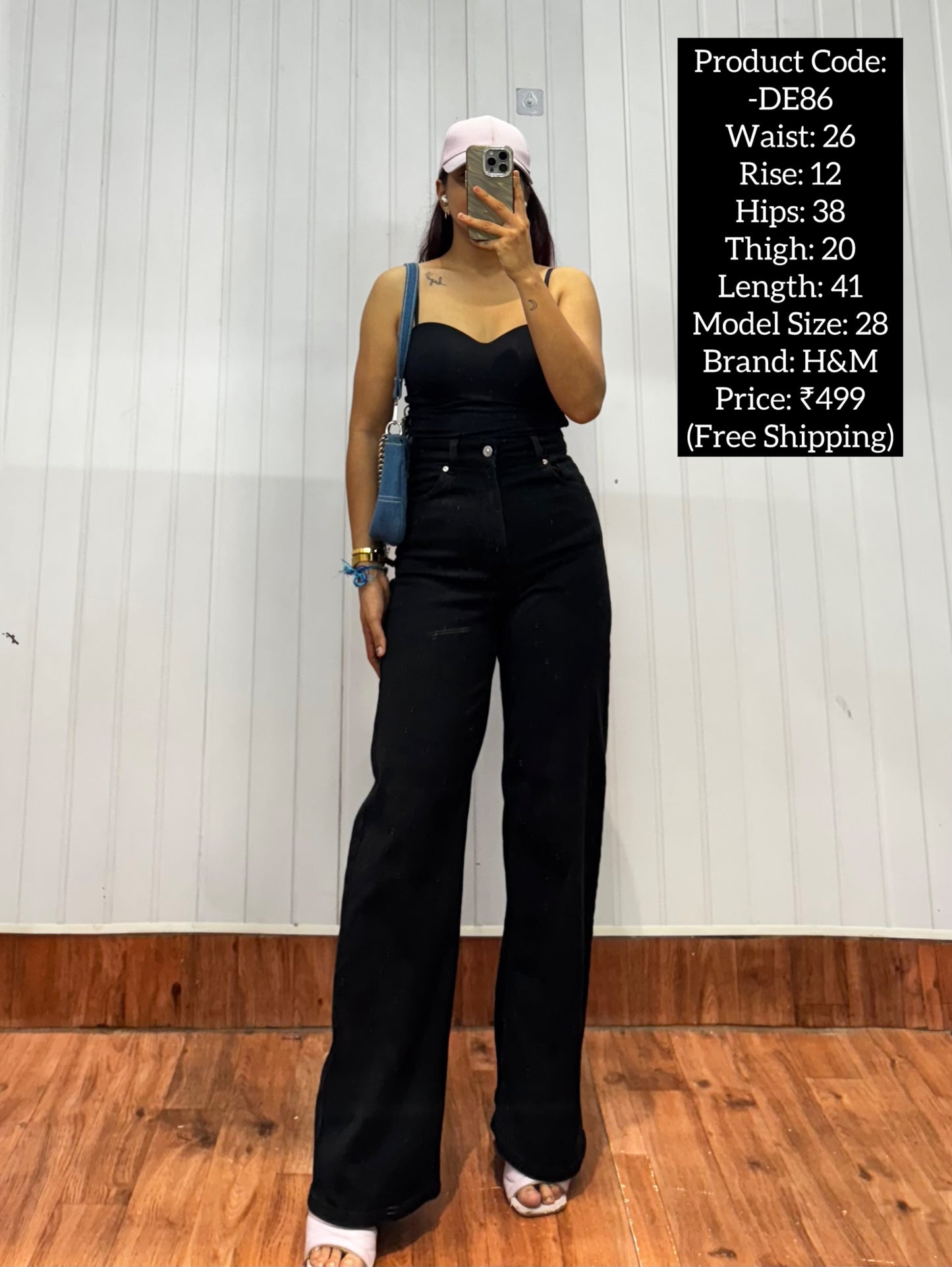 DE86-26 Black Wideleg