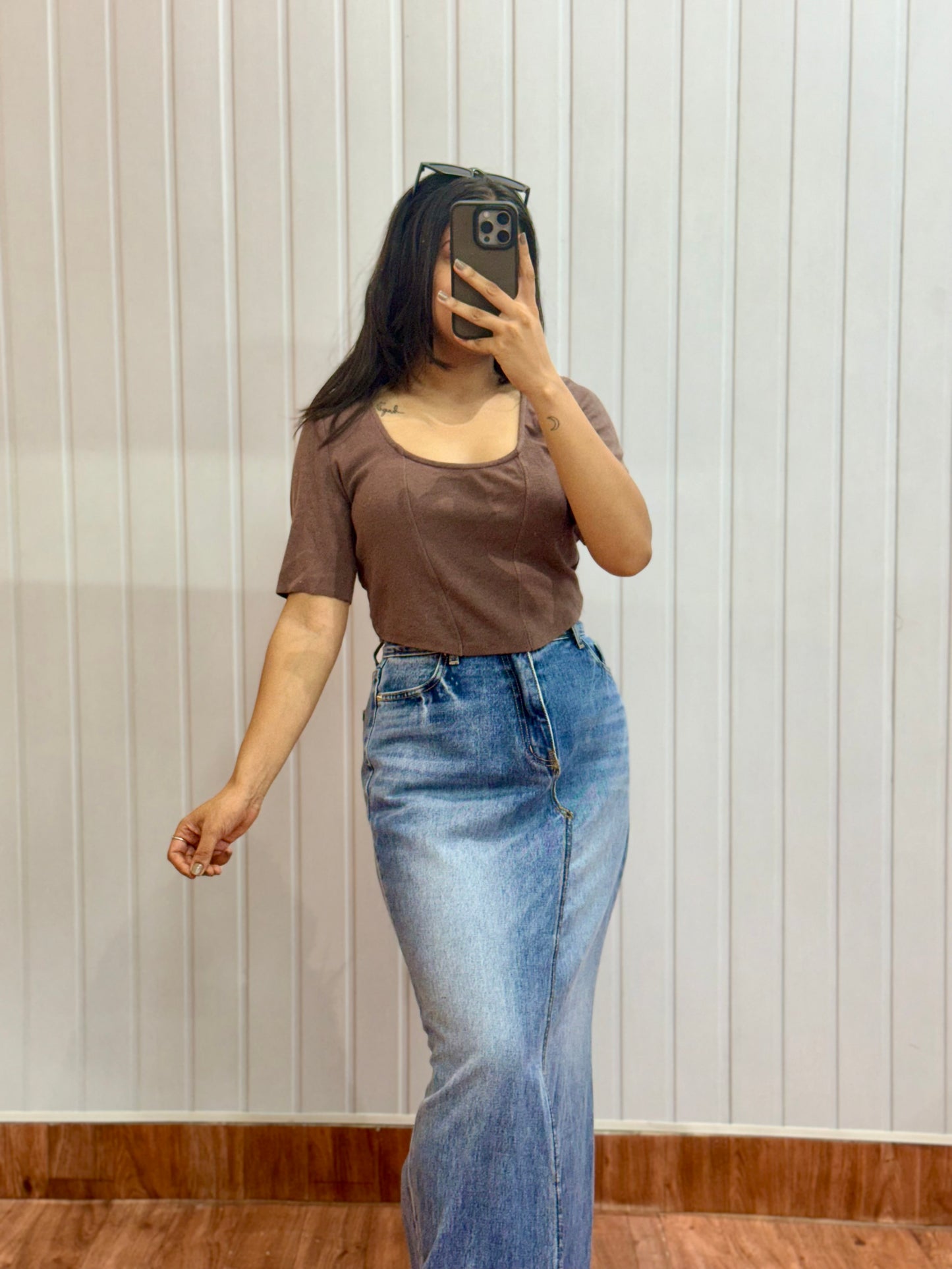 Brown Corset Top