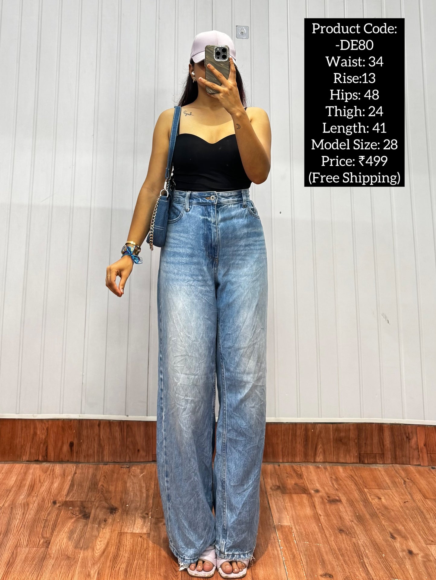 DE80-34 Wideleg Jeans