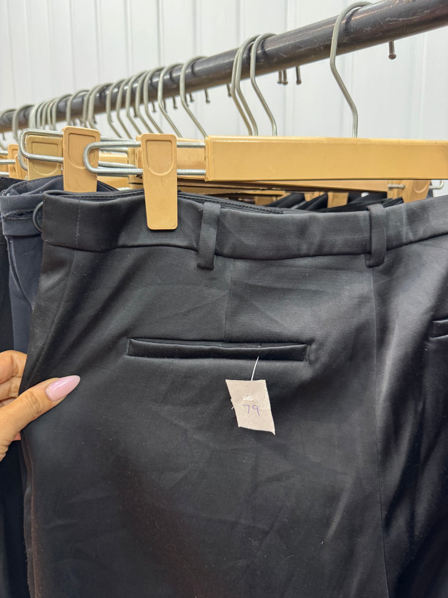 Code- 79 Black Satin Trousers