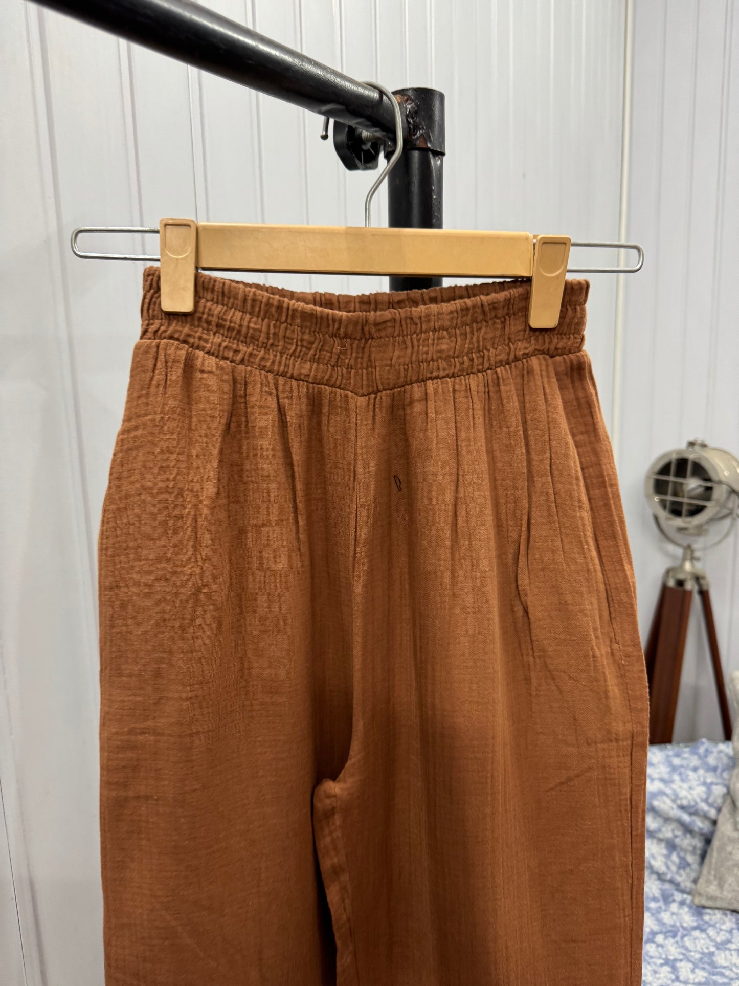 Code-112 Brown Linen Pants