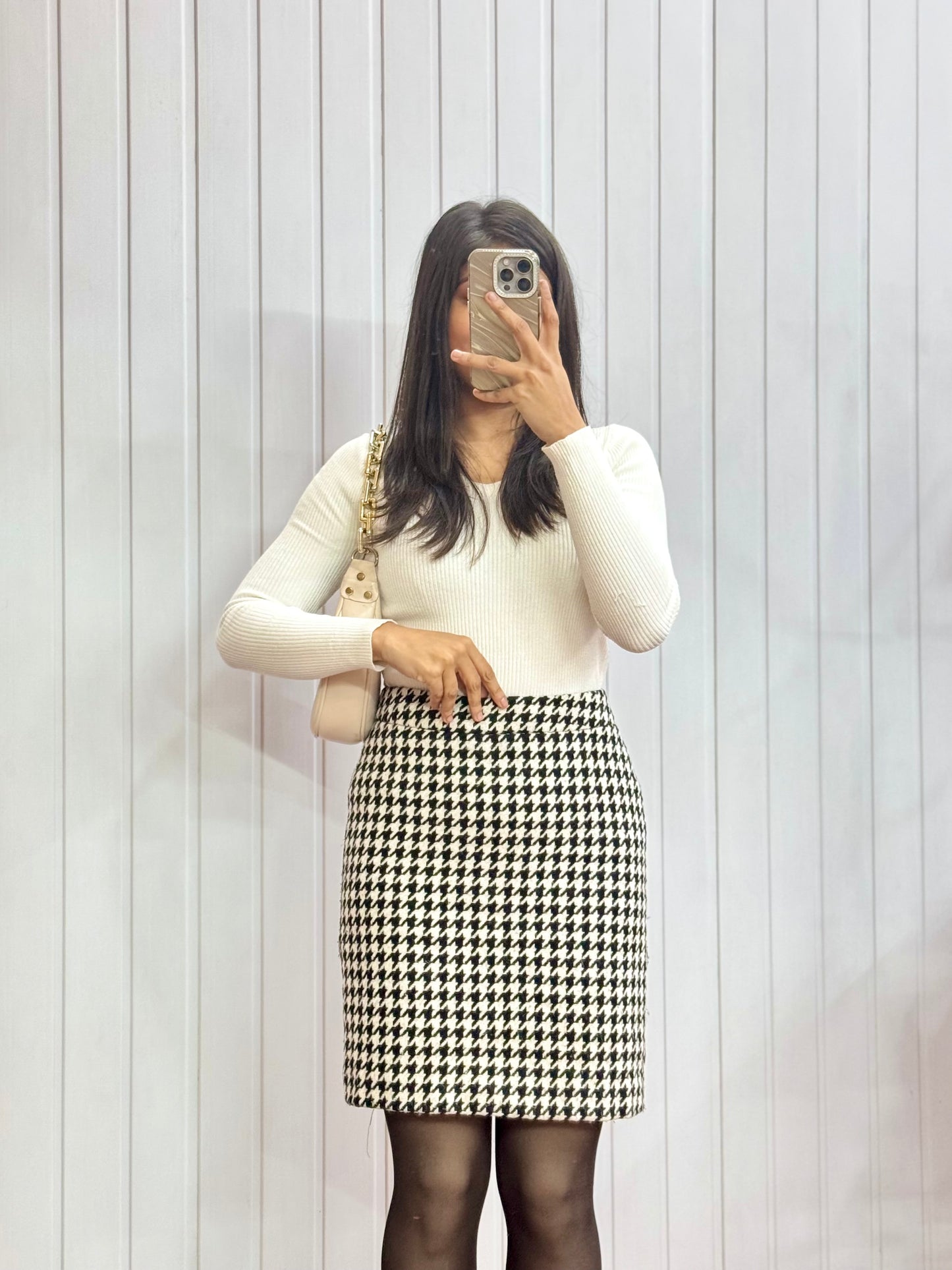 Checkered Mini Skirt