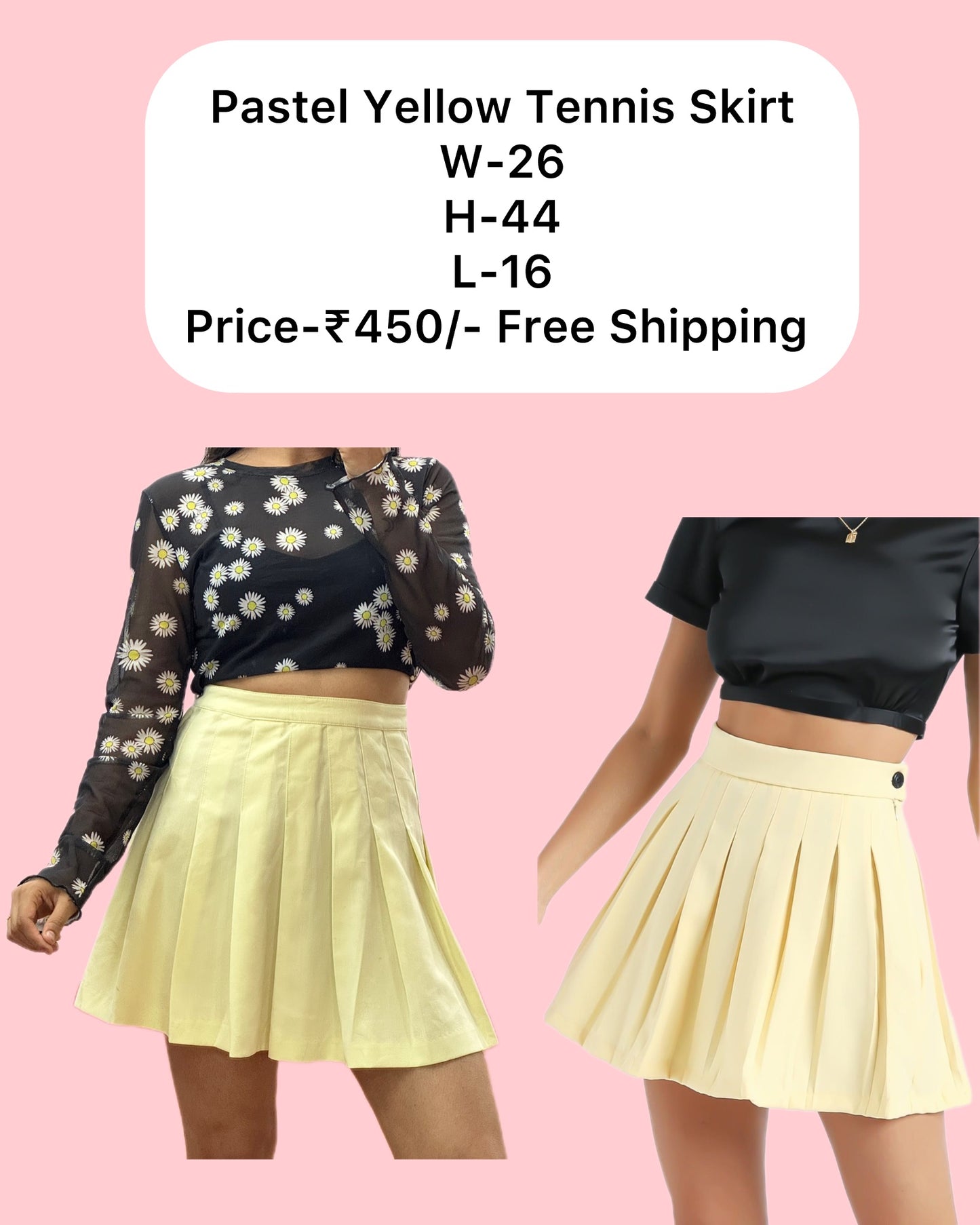 Yellow Tennis Skirt