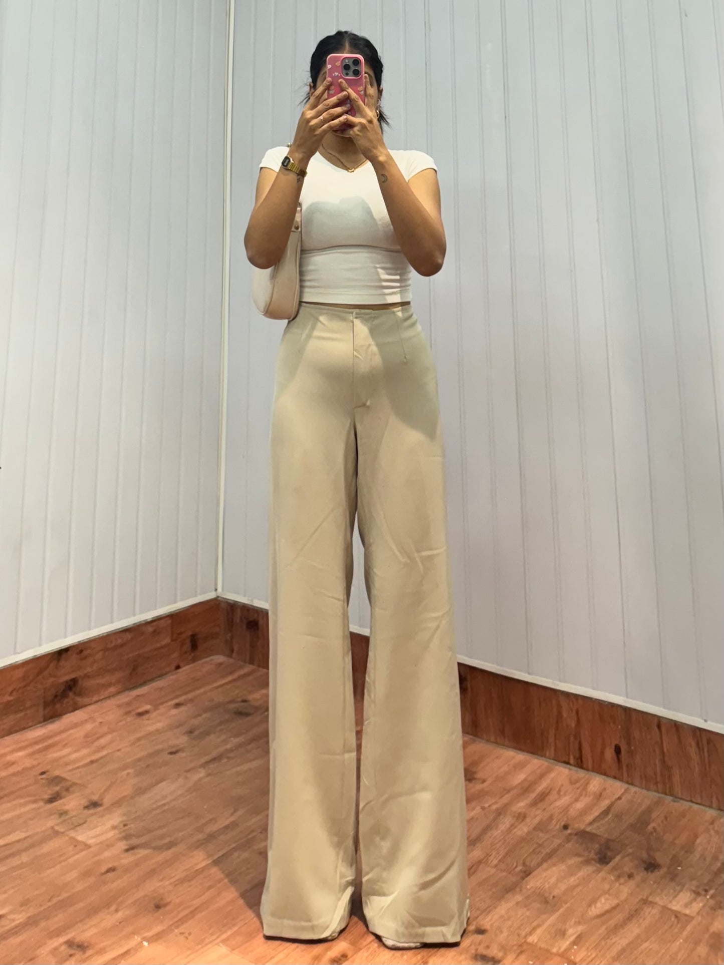 5009-32-34 Beige Trousers