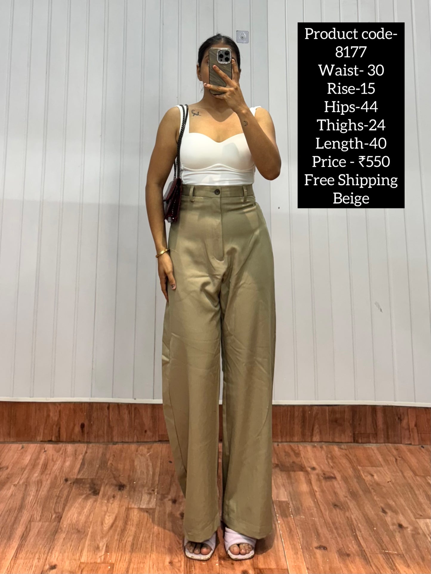8177-30 Beige Trousers