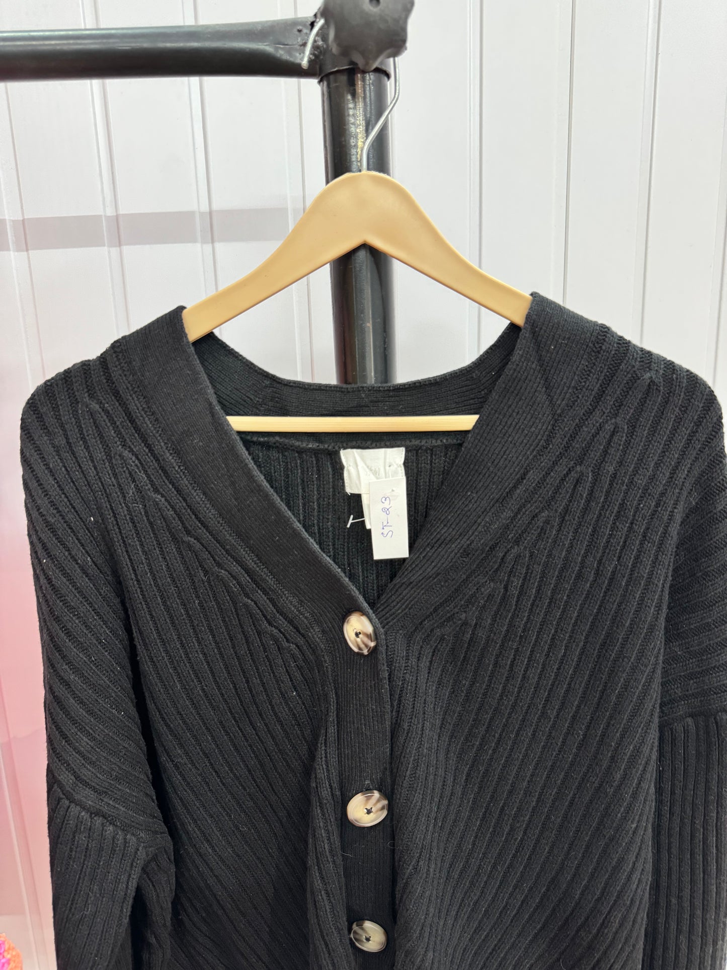 ST23- Black Cardigan