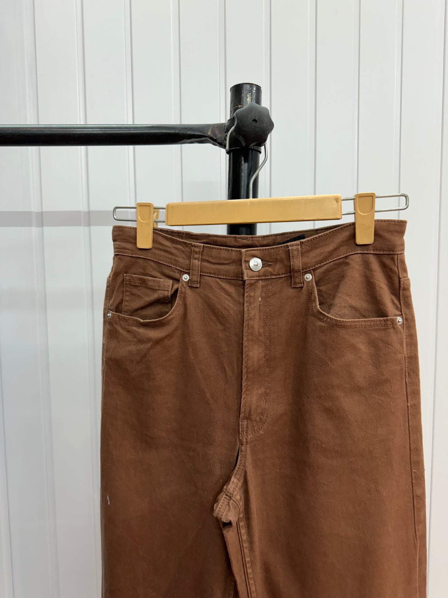 DE22-28 Brown Wideleg Jeans