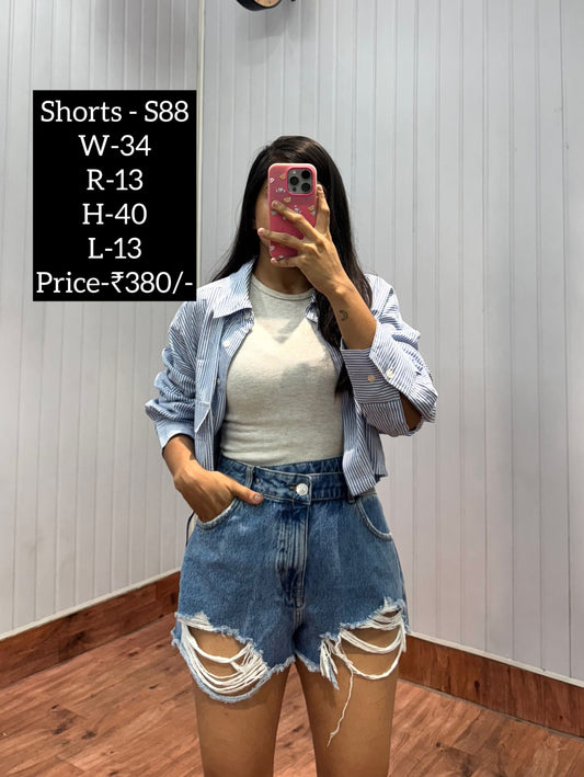 S88-34 Denim Shorts