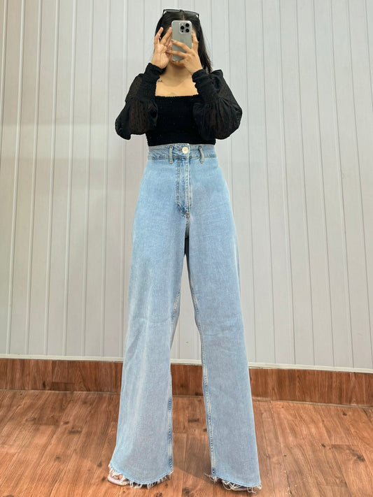 0703-34 Wideleg Jeans