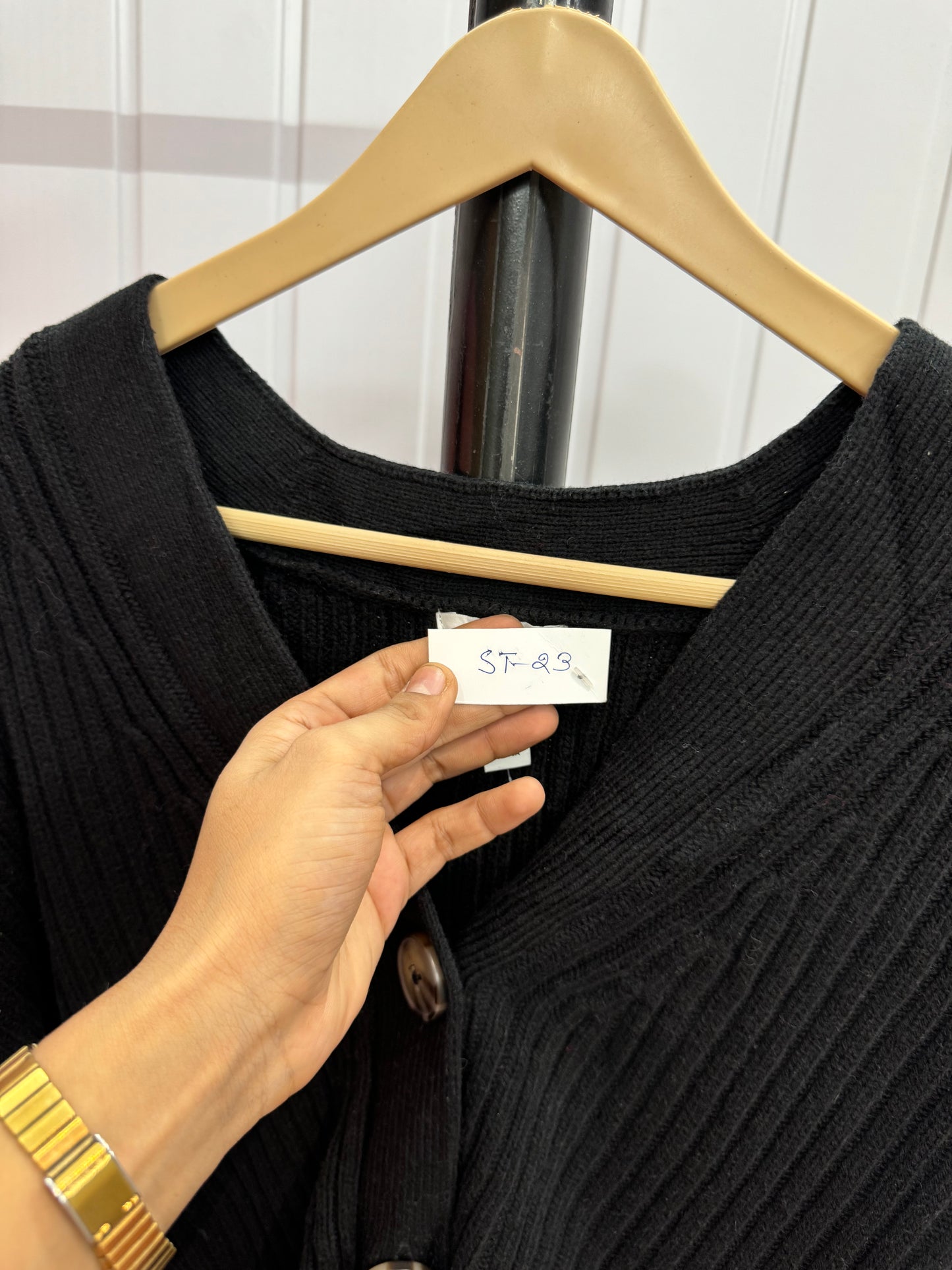 ST23- Black Cardigan