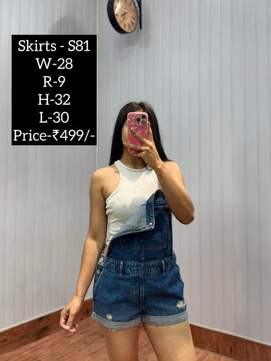 S81-28 Denim Romper