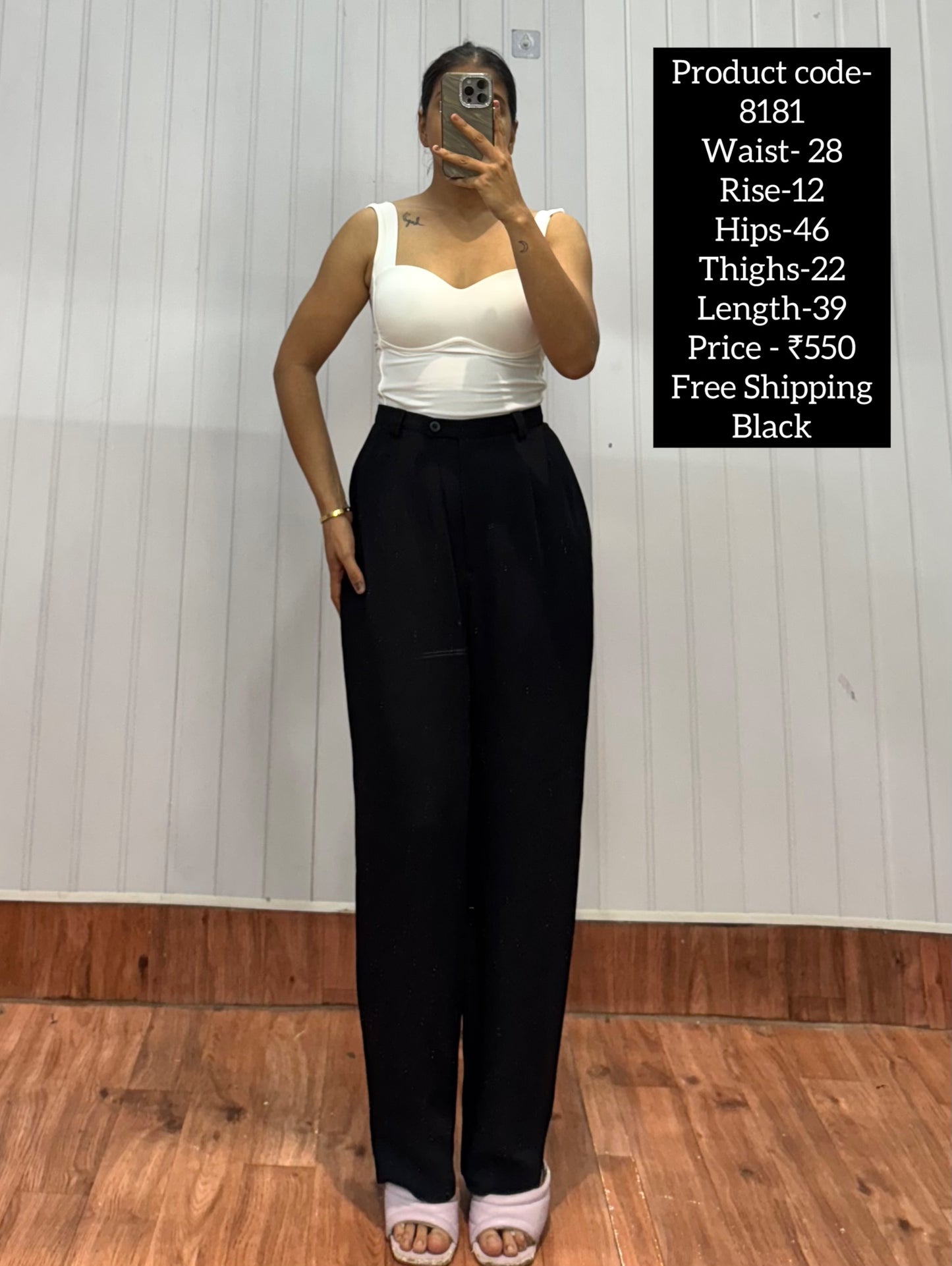 8181-28 Black Trousers