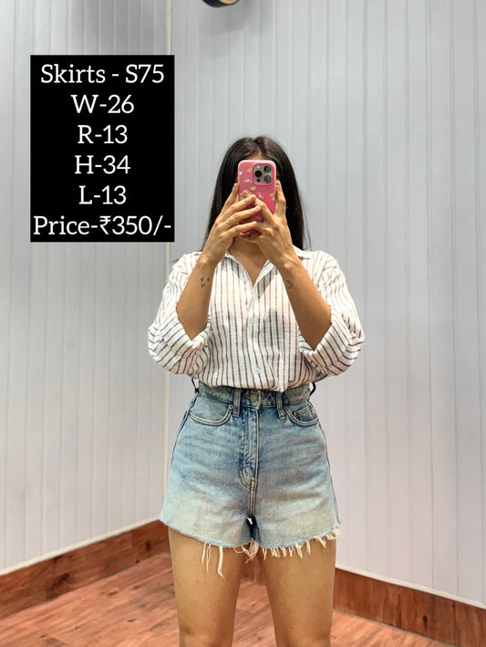 S75-26 Denim Shorts