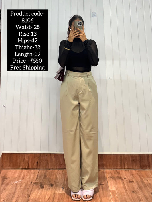 8106-28 Beige Trousers