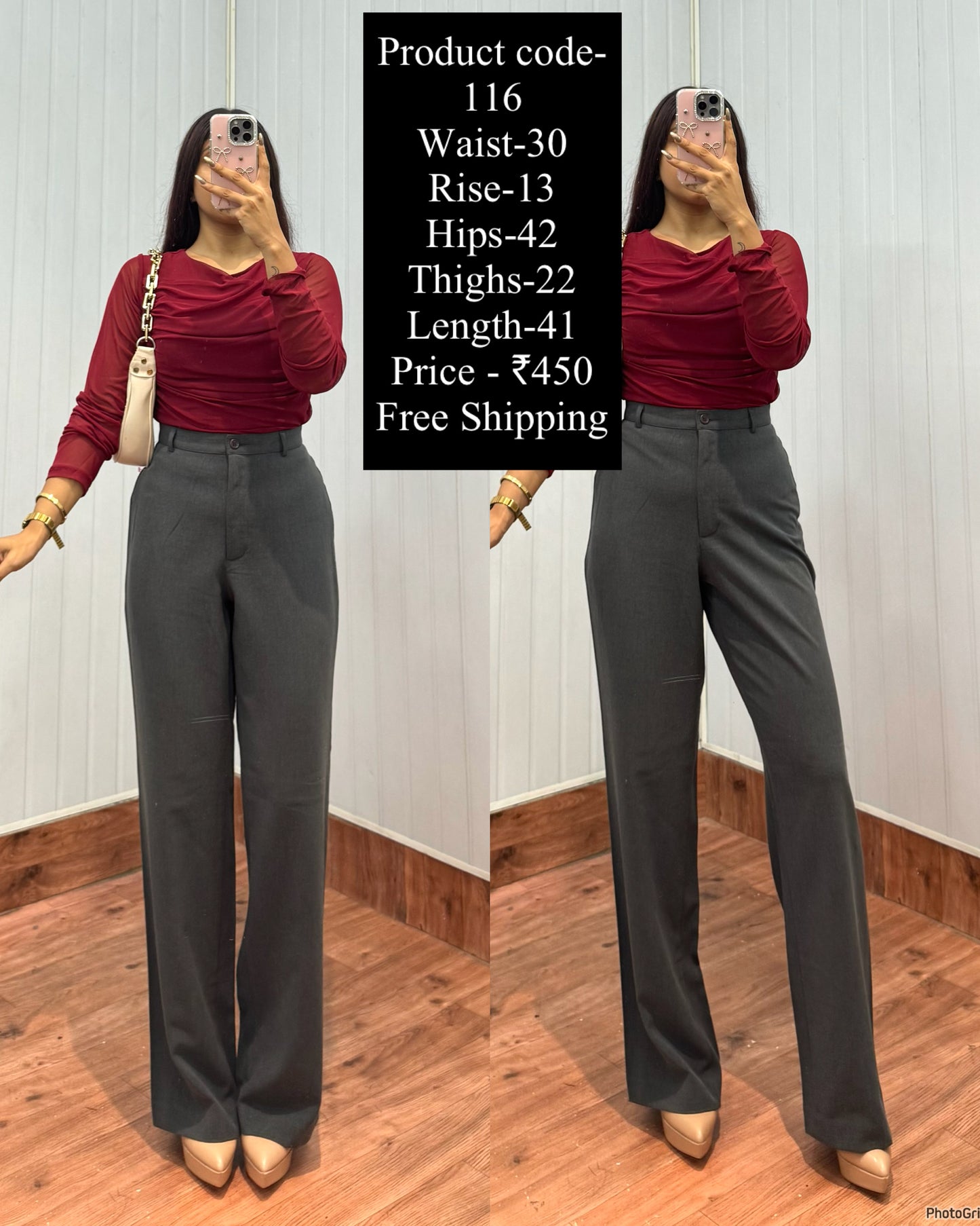Code-116 Grey Trousers